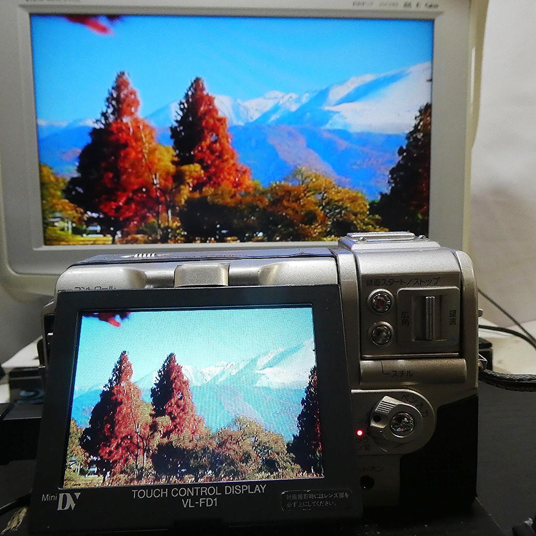 動作良好 シャープ VL-FD1 MiniDVビデオカメラ DVDダビングに最適