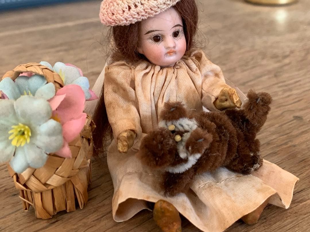 セット 希少 フレンチミニョネット フランスアンティーク ビスクドール