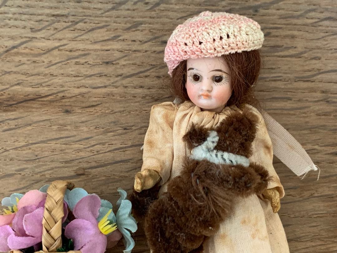 セット 希少 フレンチミニョネット フランスアンティーク ビスクドール