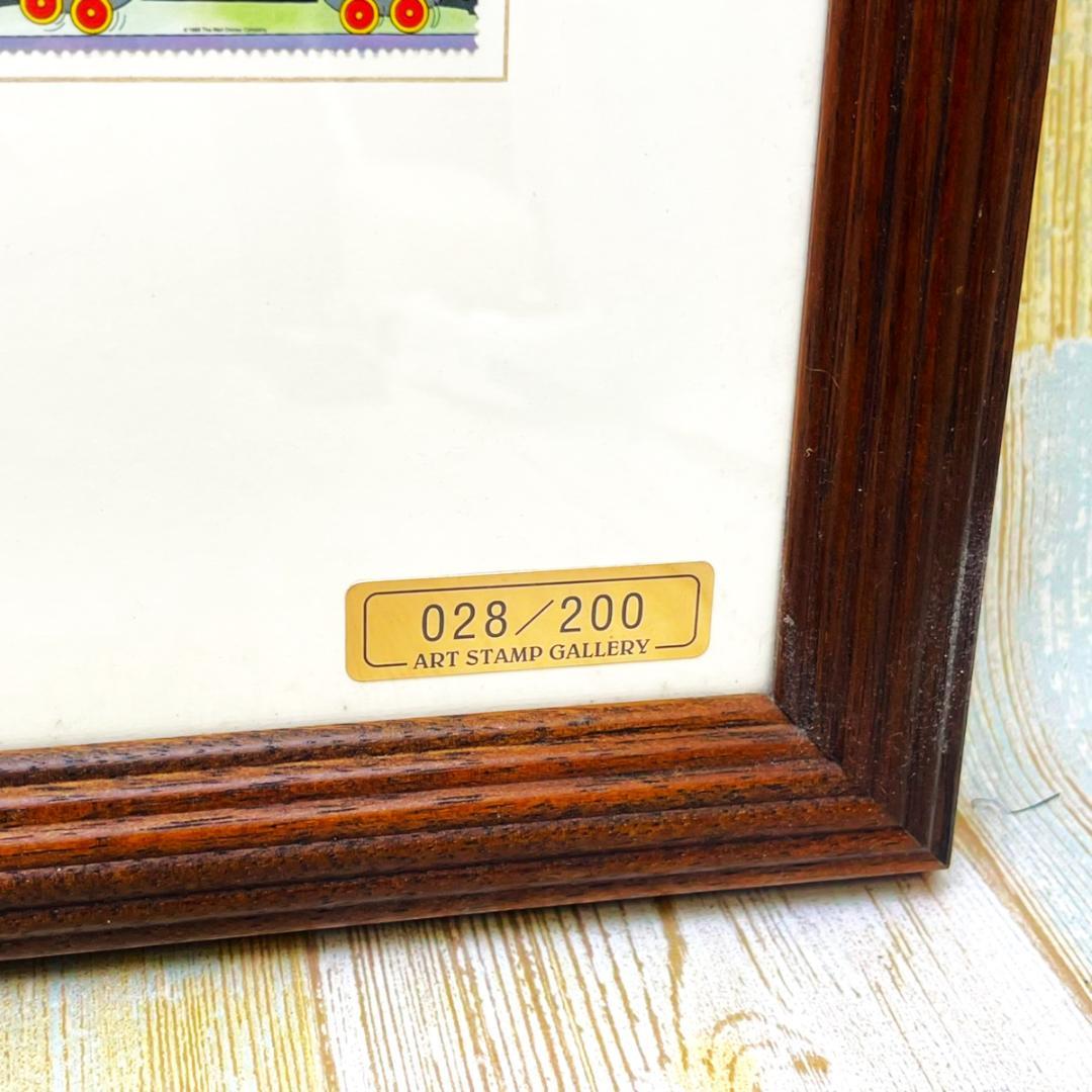 200点限定★ミッキーマウス 額縁 一ドル札★スタンプアートギャラリー 切手