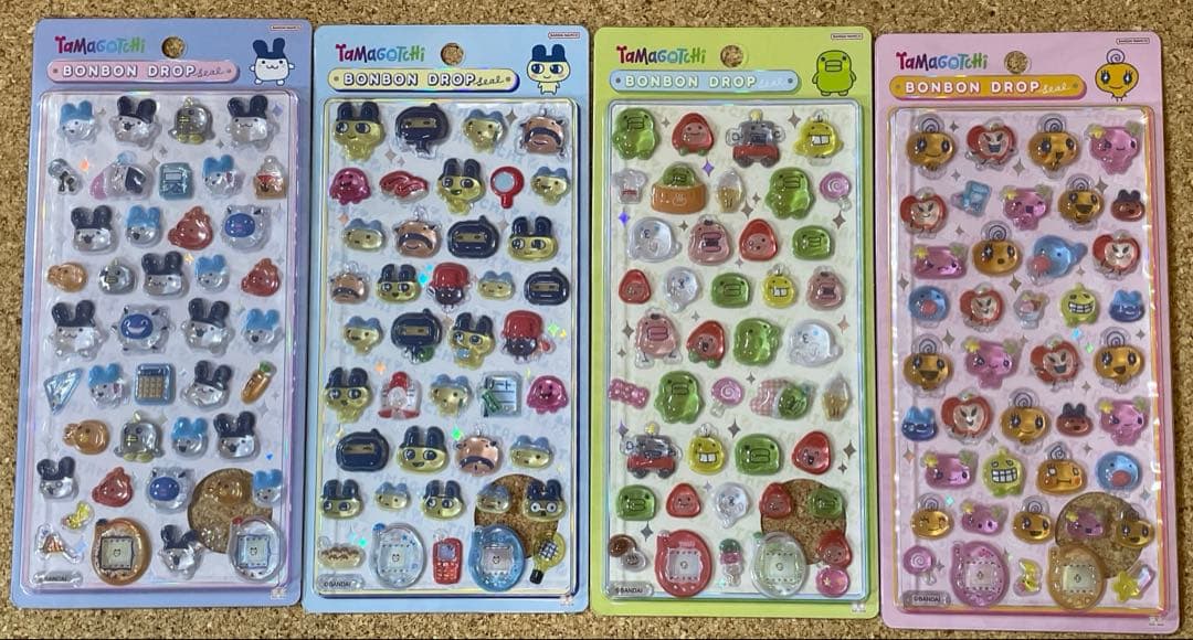 国内正規品 ボンボンドロップシール たまごっち 4種セット
