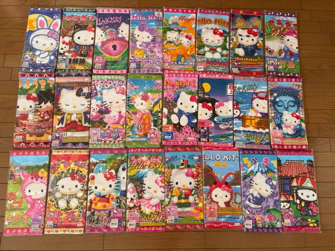 ハローキティ ご当地限定タオル　85枚　バラ売り相談可