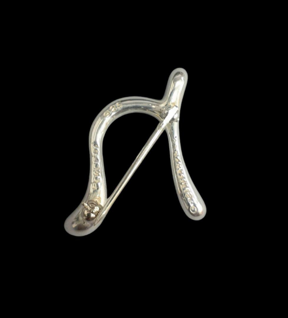 ティファニー シルバー925 イニシャルnブローチ TIFFANY