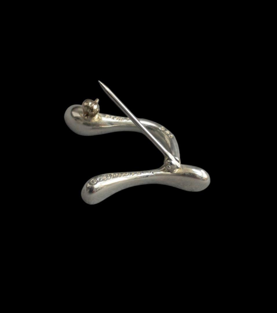 ティファニー シルバー925 イニシャルnブローチ TIFFANY