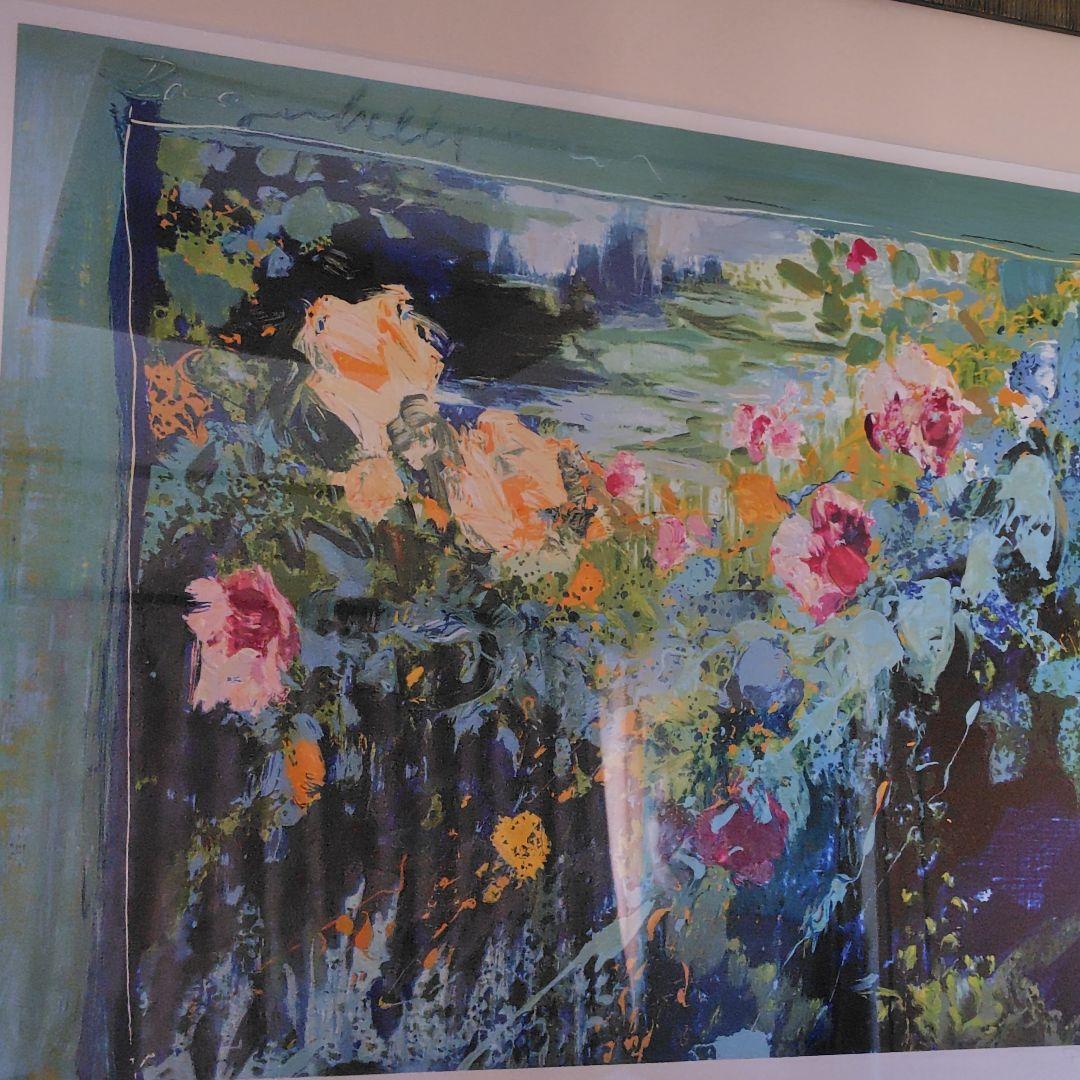 花の風景 版画トレンツリャド「パガデルの薔薇」