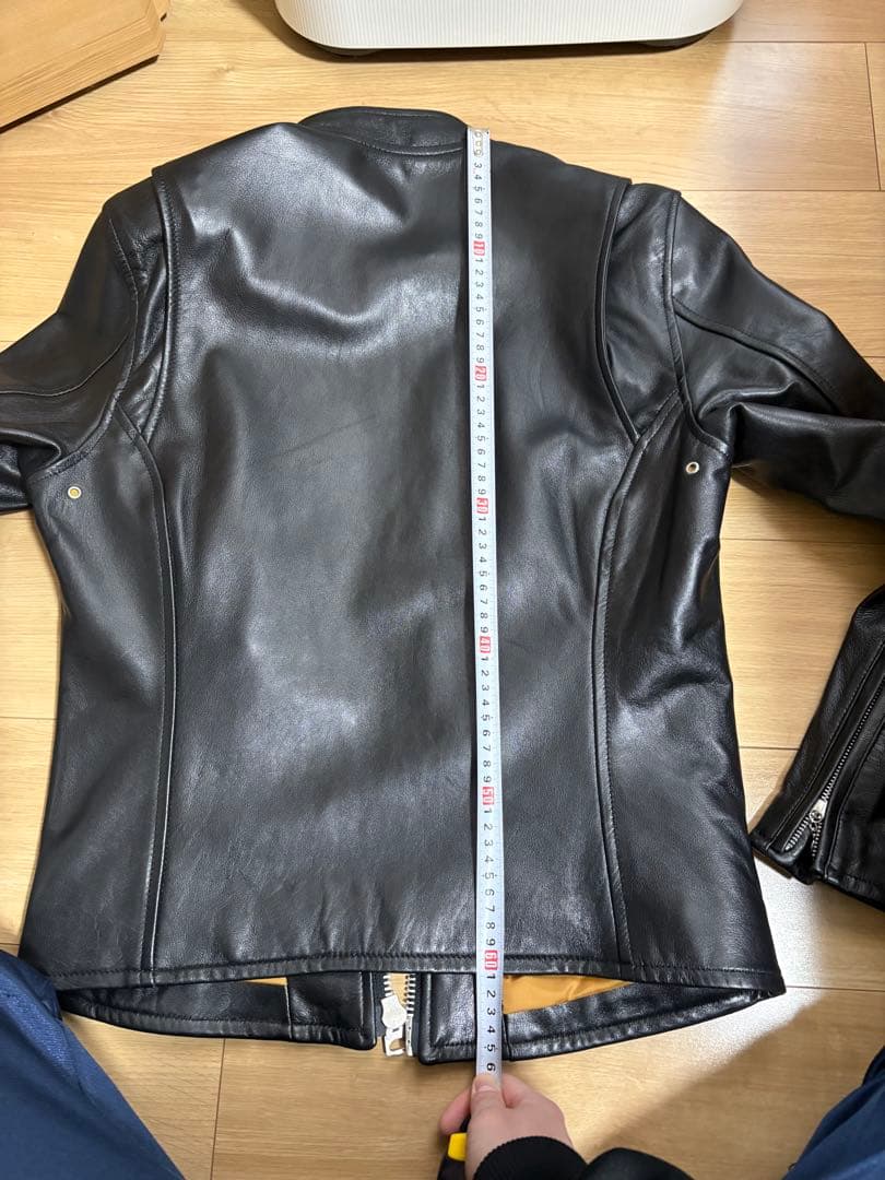 Retro Grade 黒レザーシングルライダースジャケット M