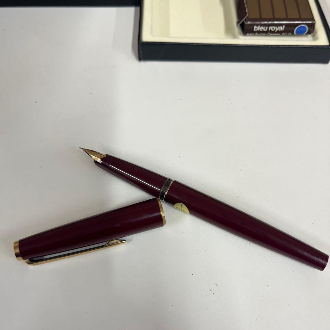 MontBlanc モンブラン 万年筆 14k ボルドーケース インク10本付き