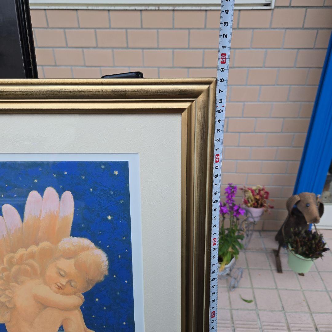 Kuri 2007 天使の絵画　リトグラフ