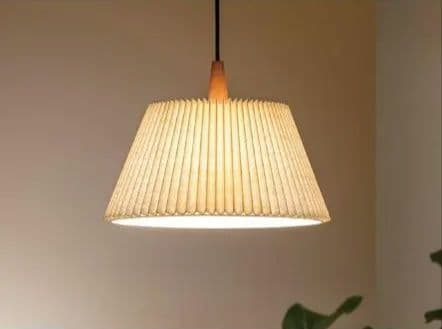 ウスヴァ　ペンダントライト プリーツ加工 シェード