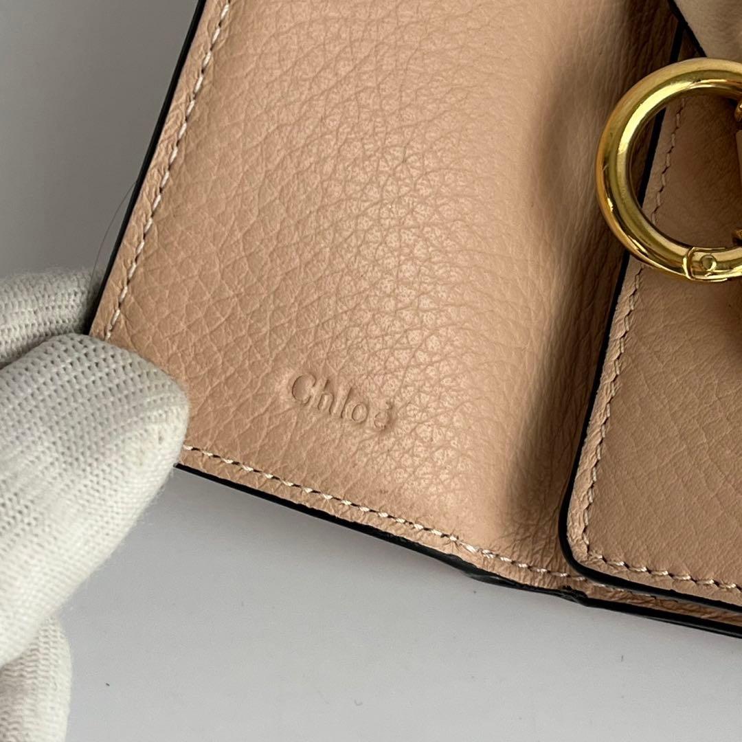 ✨未使用レベル✨　Chloe 財布　ベージュ　レザー　ホログラムシール