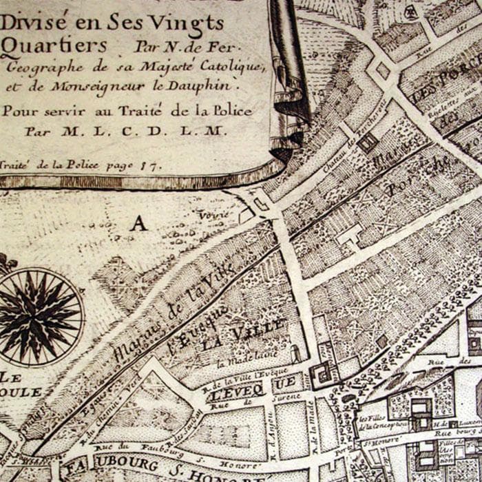 額装品/Plan de la Ville/ニコラスデファー/アートポスター