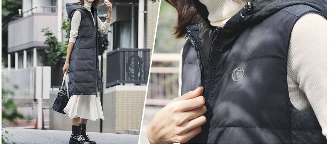 アロン　ランバンスポール　中綿ダウンリバーシブル