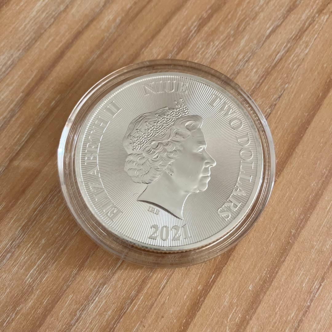 8枚◇ニウエ「とどろく・ユダのライオン」1オンス 銀貨