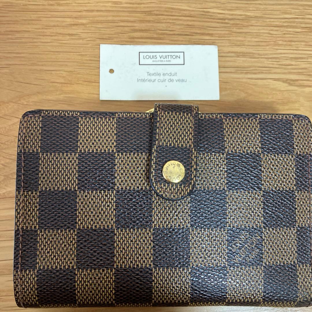 ルイ・ヴィトン　ダミエ　サイフ　二つ折り がま口財布