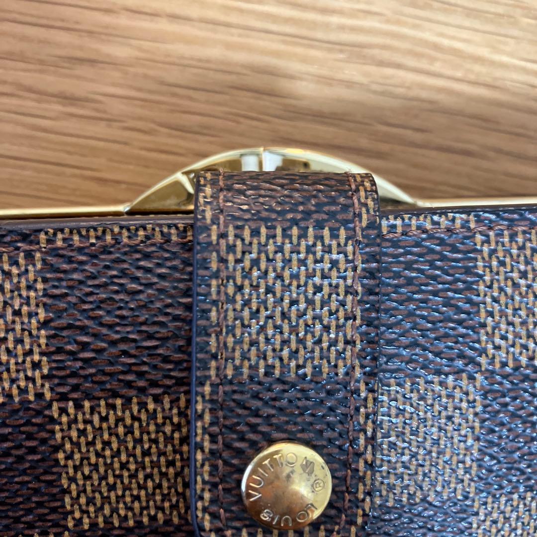 ルイ・ヴィトン　ダミエ　サイフ　二つ折り がま口財布