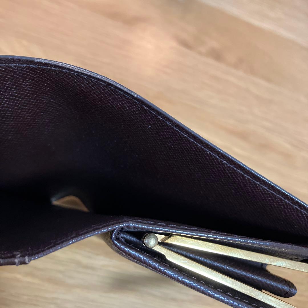 ルイ・ヴィトン　ダミエ　サイフ　二つ折り がま口財布