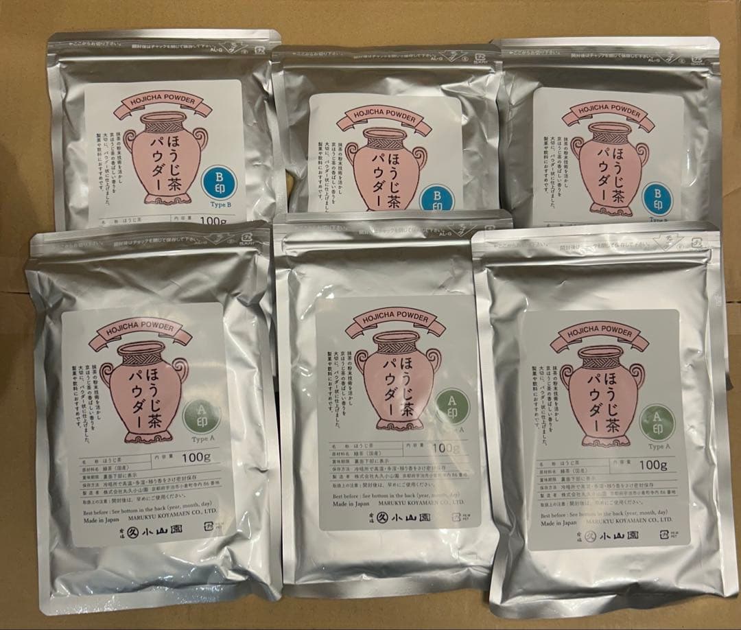 【6袋セット】丸久小山園 ほうじ茶 A 100g 3袋＆ B 100g 3袋