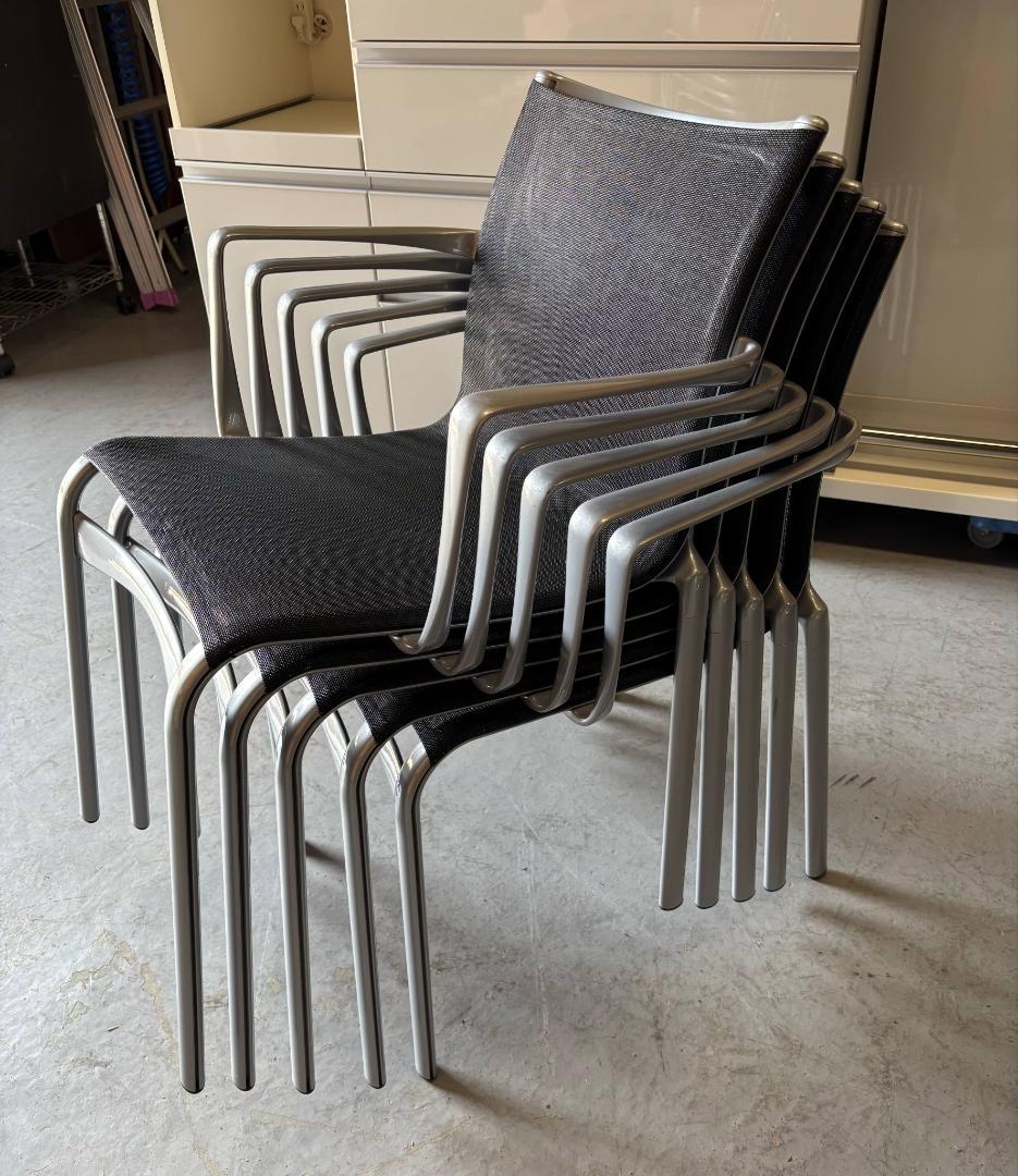 CASSINA IXC エアフレーム＆テーブルアリアス椅子5脚セット180cm