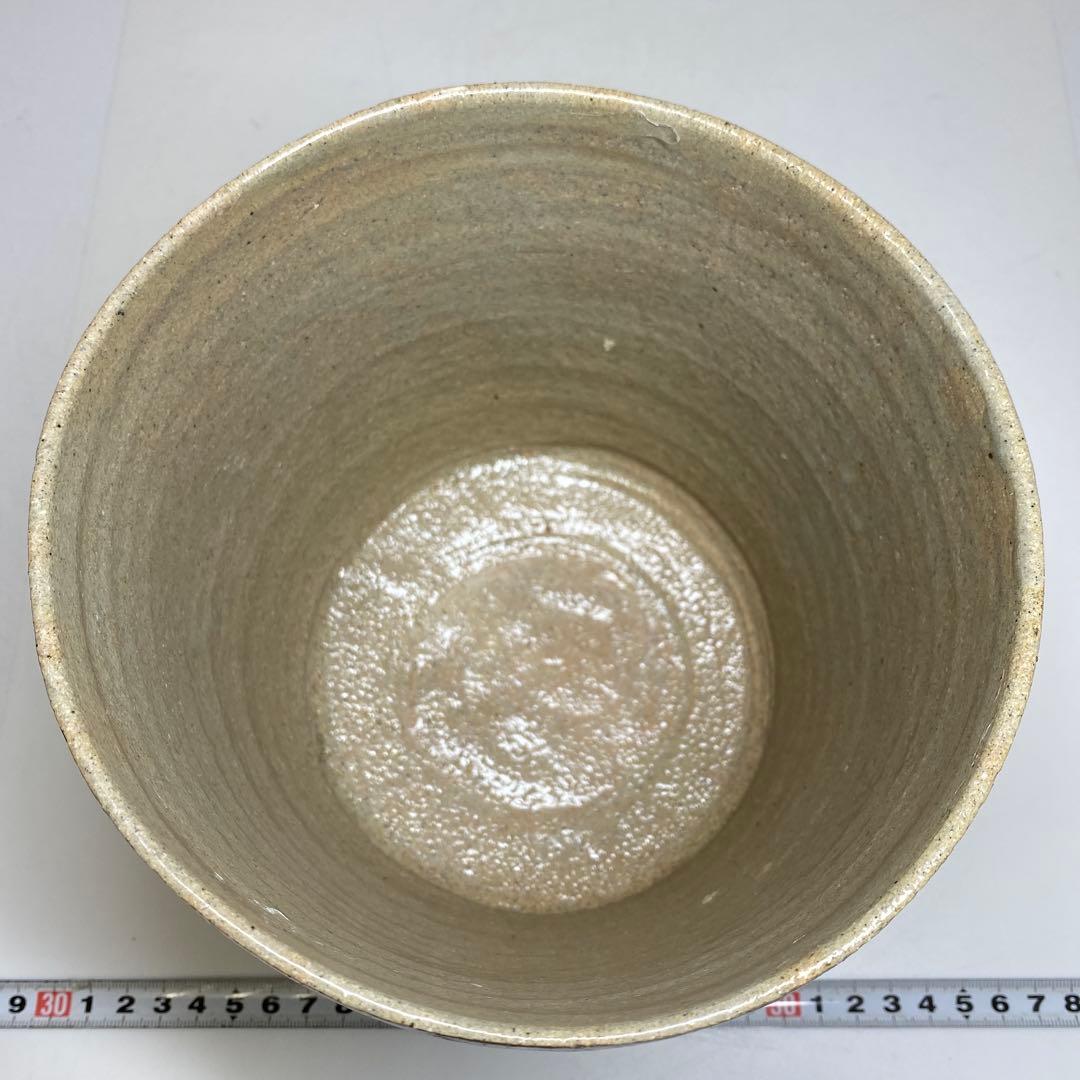 ☆茶3 廣州窯　白泥象嵌　水指　高さ約16cm 東N7-1025②