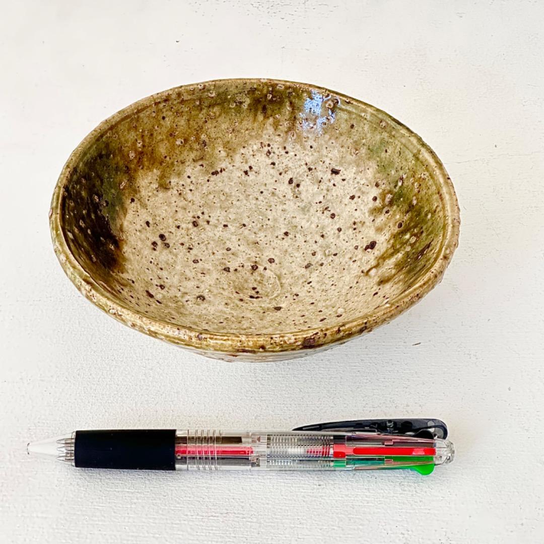 希少作★中島勝乃利『オリベ平茶盌』【師：鯉江良二】