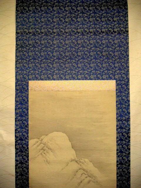 ♥掛軸　雪景図　原田 芳洲 　掛け軸　骨董品