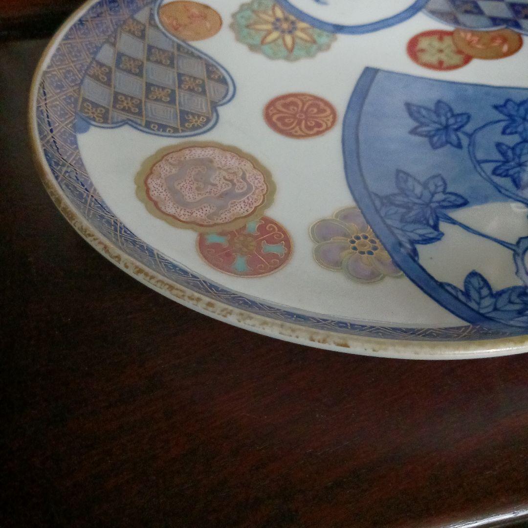 希少 骨董【オールド香蘭】8.5寸皿 26cm