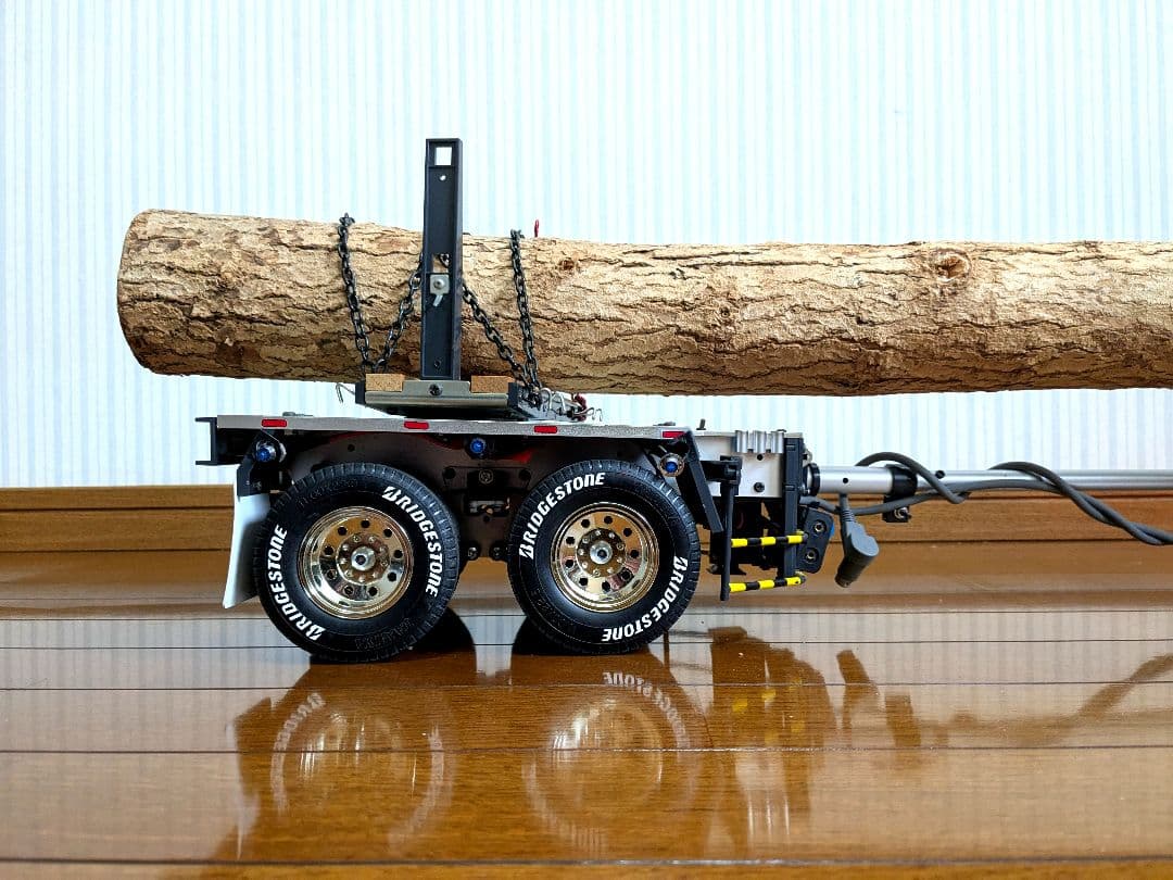 タミヤ　1/14　キングハウラー、ポールトレーラー、タイヤ等