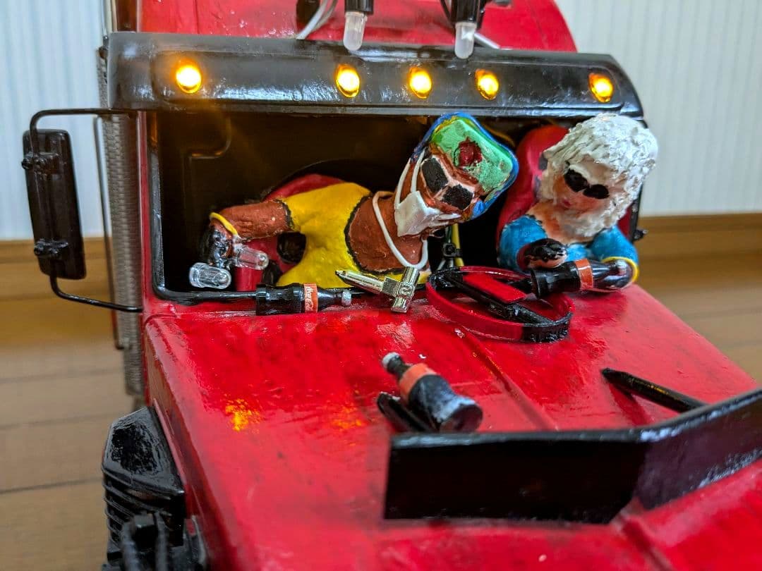 タミヤ　1/14　キングハウラー、ポールトレーラー、タイヤ等