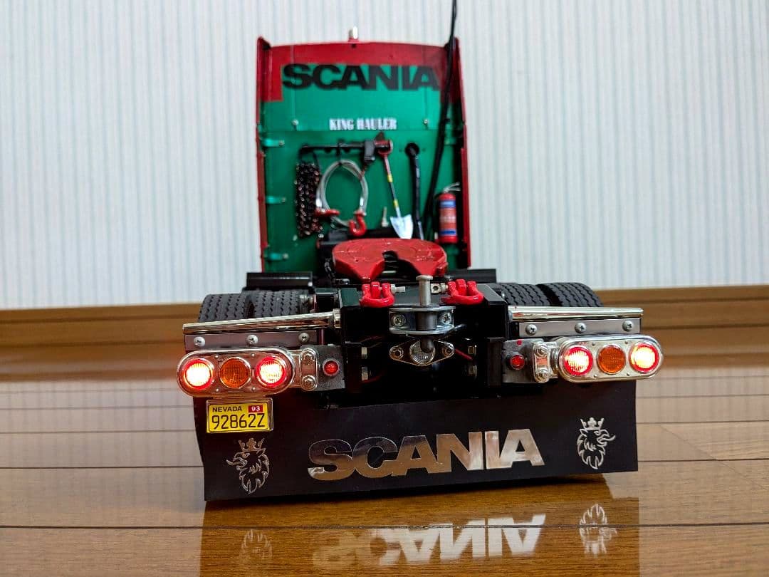 タミヤ　1/14　キングハウラー、ポールトレーラー、タイヤ等