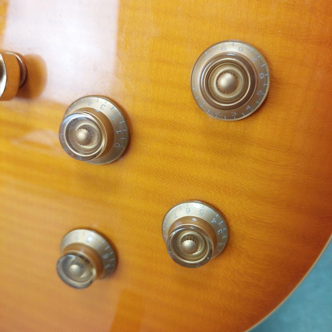 Blitz by Aria ProⅡ レスポール チェリー サンバースト 虎杢