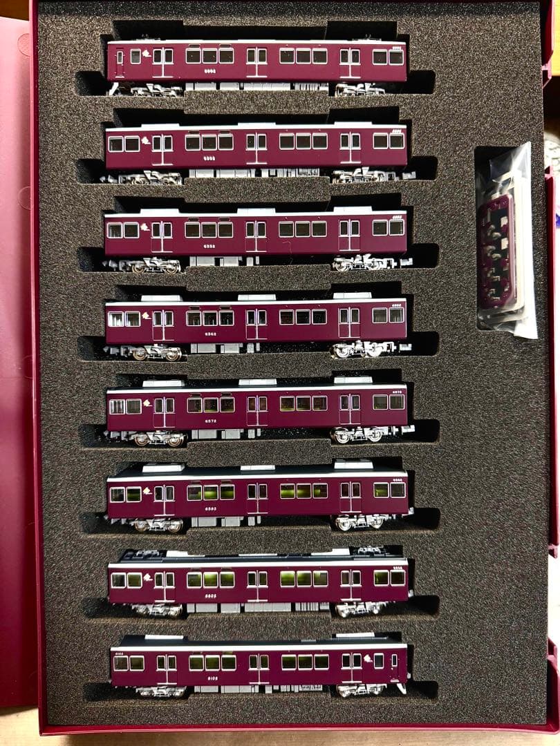 能勢電鉄6000系8両編成セット(動力付き)※6002編成各車番・ロゴ印刷済