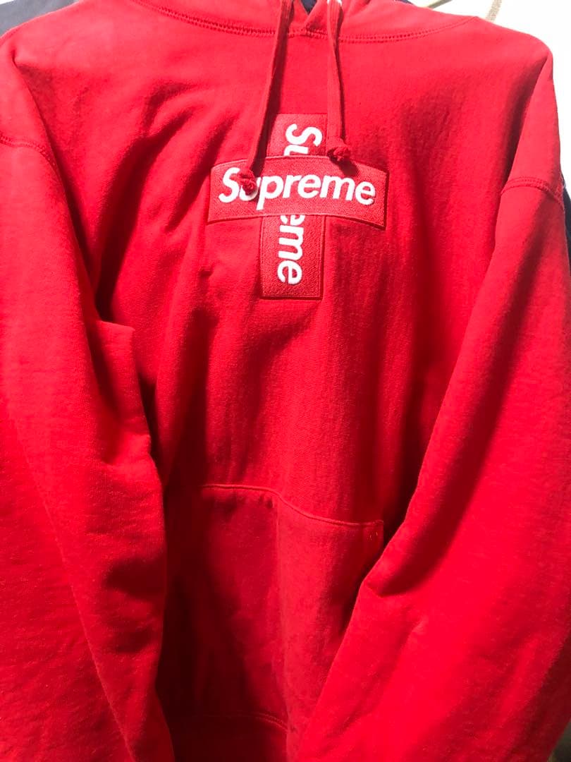 Supreme クロスBoxlogo パーカー