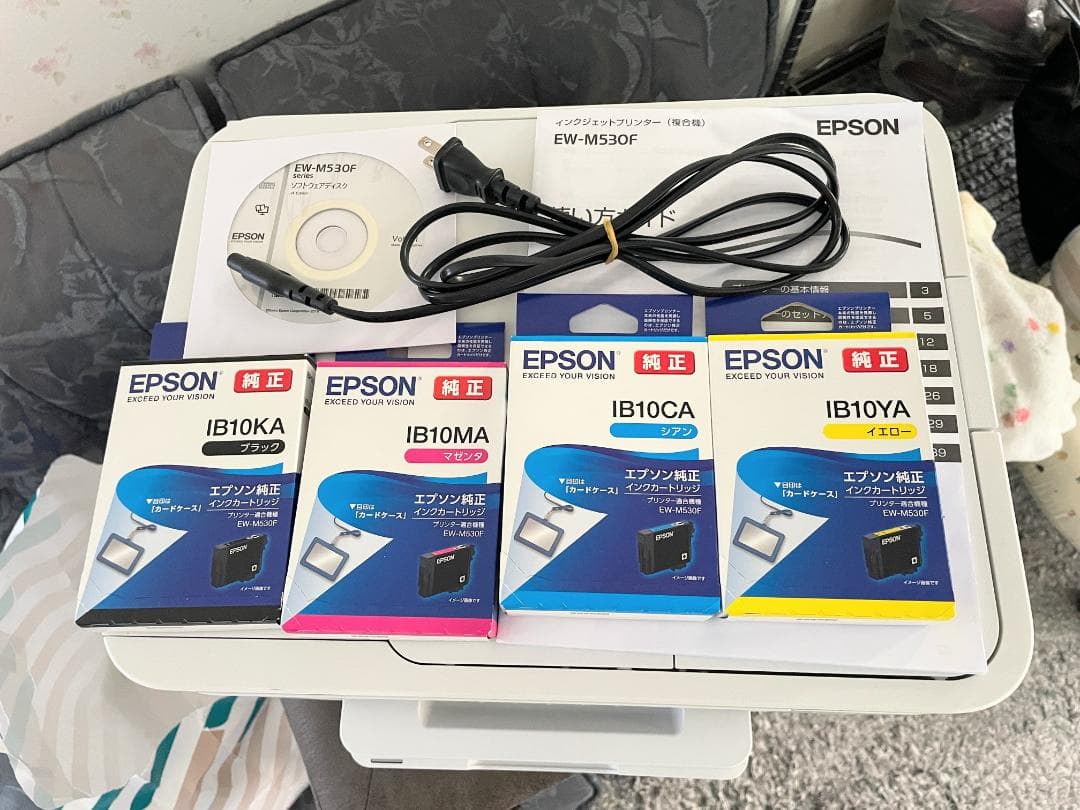 EPSON インクジェットプリンターEW-M530F 中古美品 純正インク付き