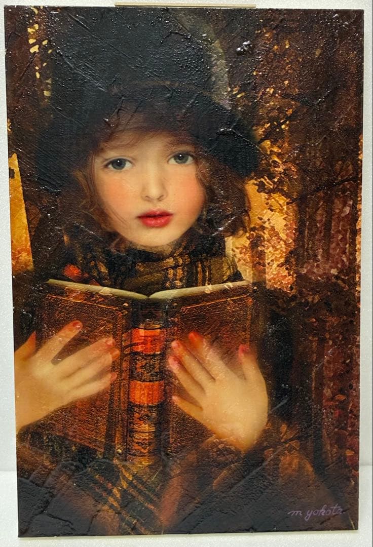 期間限定価格 幻想世界の少女画家 横田美晴 『琥珀色の詩集』P4号 真筆作品