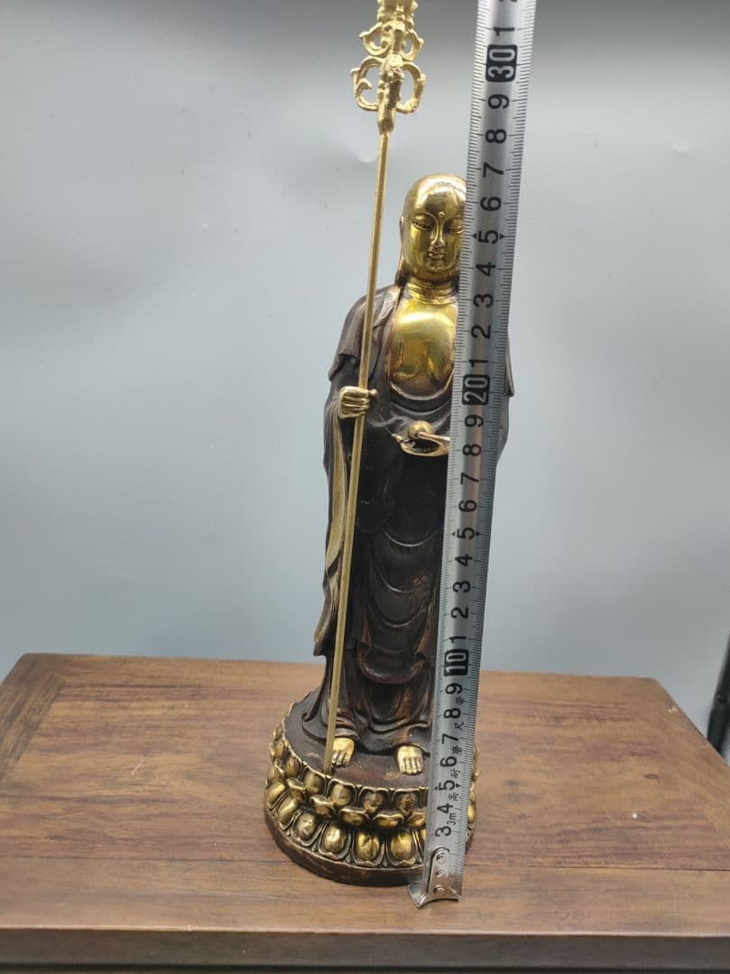 地蔵 菩薩 観音 銅製 仏像 彫刻 置物 開運 風水