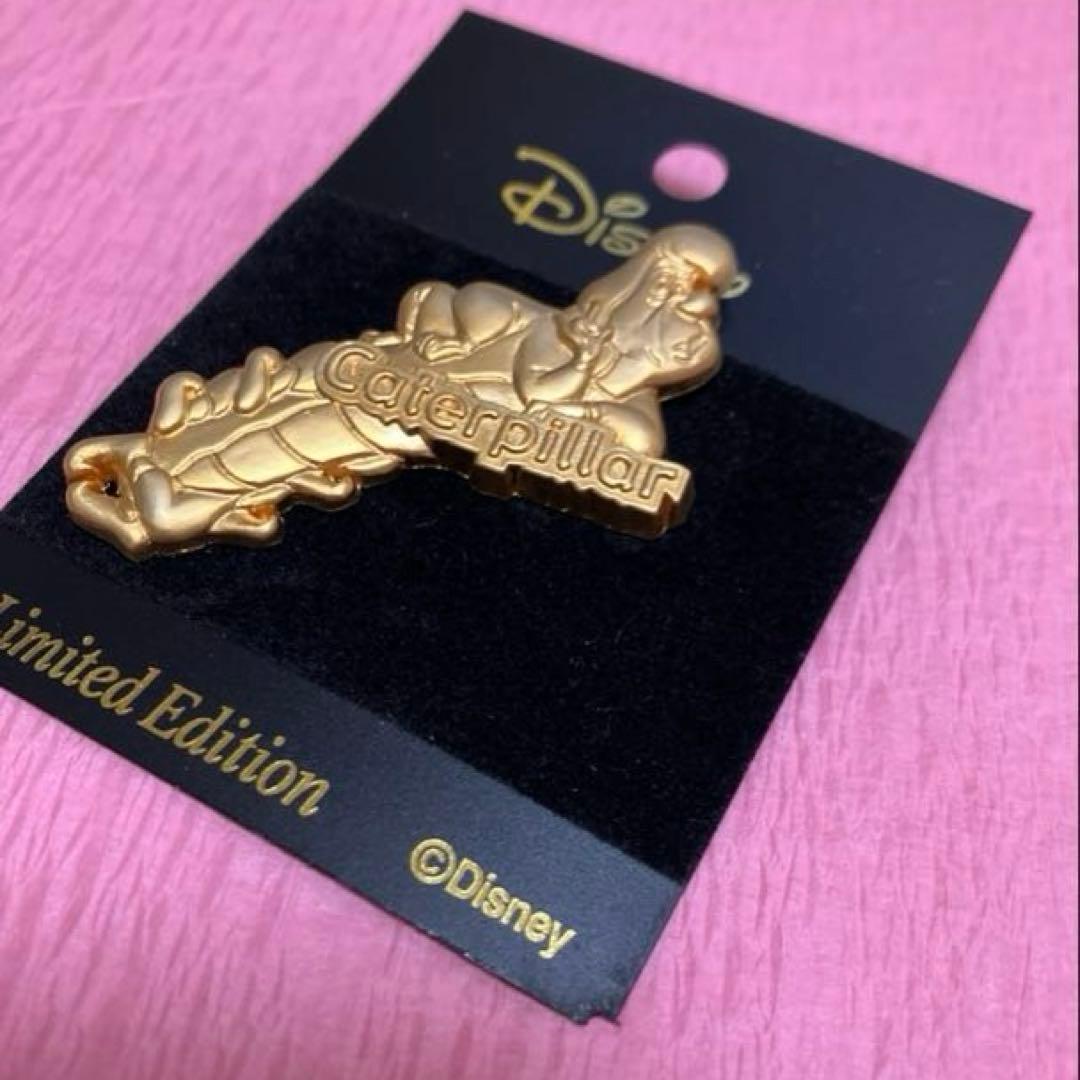 ディズニー　アリス　ピン　ヤングオイスター　マッドハッター　キャタピラー　金色