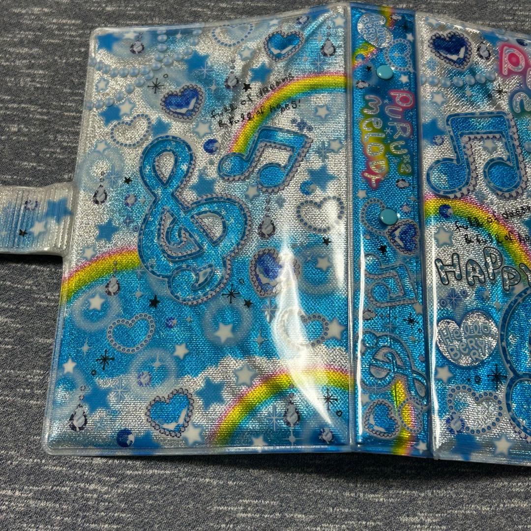 シール帳 バインダー 音符 purupuru melody 当時物 青