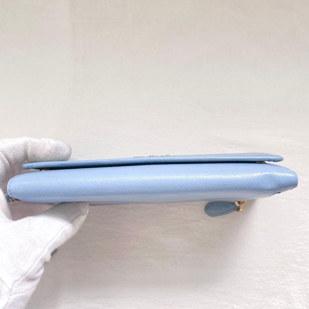 PRADA プラダ サフィアーノ 長財布 フラップ　2つ折り財布　1221-⑩