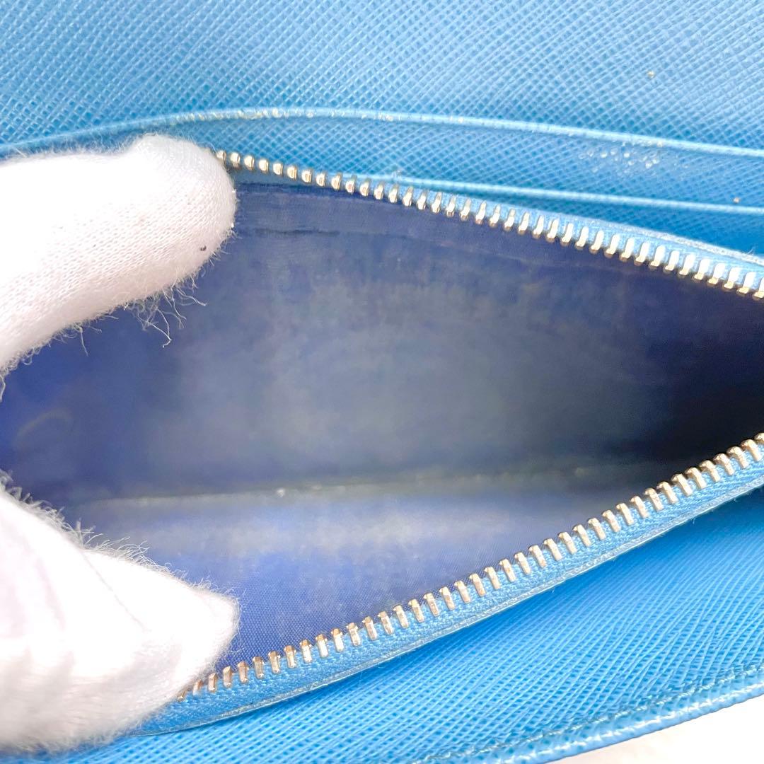 PRADA プラダ サフィアーノ 長財布 フラップ　2つ折り財布　1221-⑩