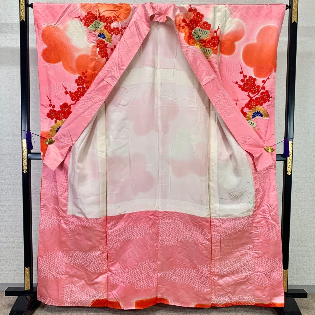 【売切値下げ】512zu45☆振袖 総刺繍 金糸☆成人式 お正月 初釜 リメイク