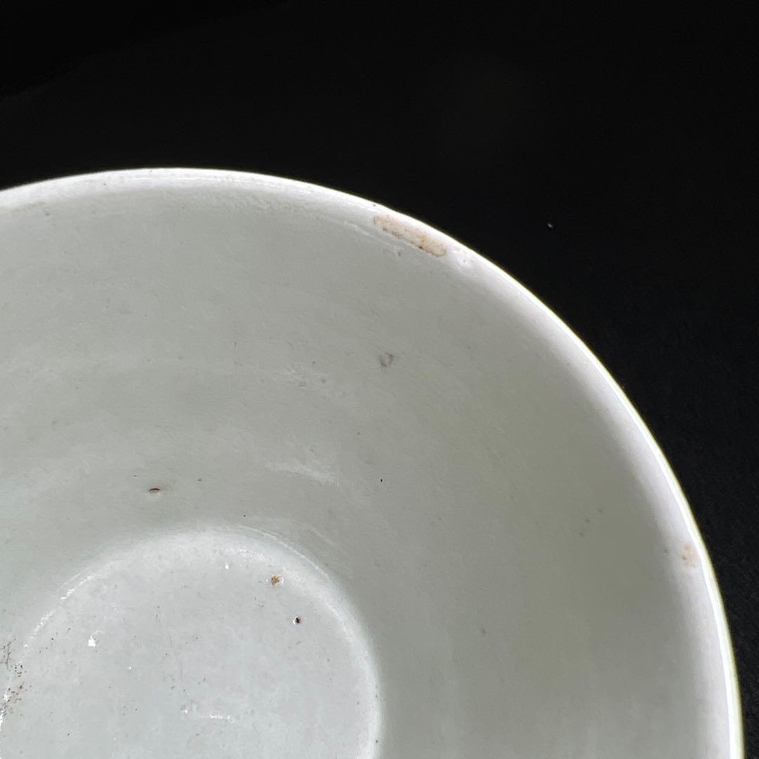 江戸中期　古伊万里白磁そば猪口7客　口径約7.5㎝　東Y8-0116☆2F