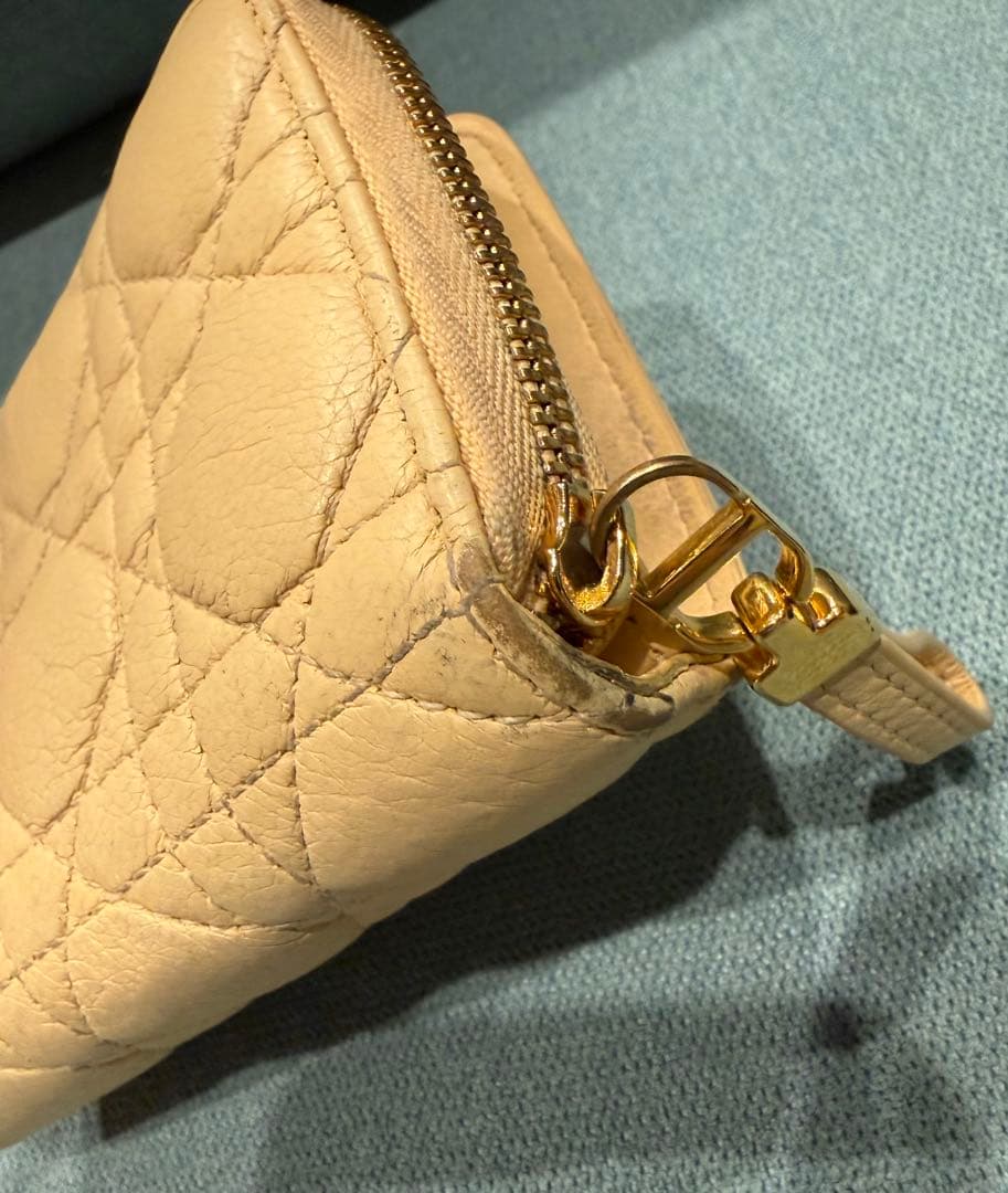 DIOR ミニ財布　折りたたみ財布　イエロー　黄色