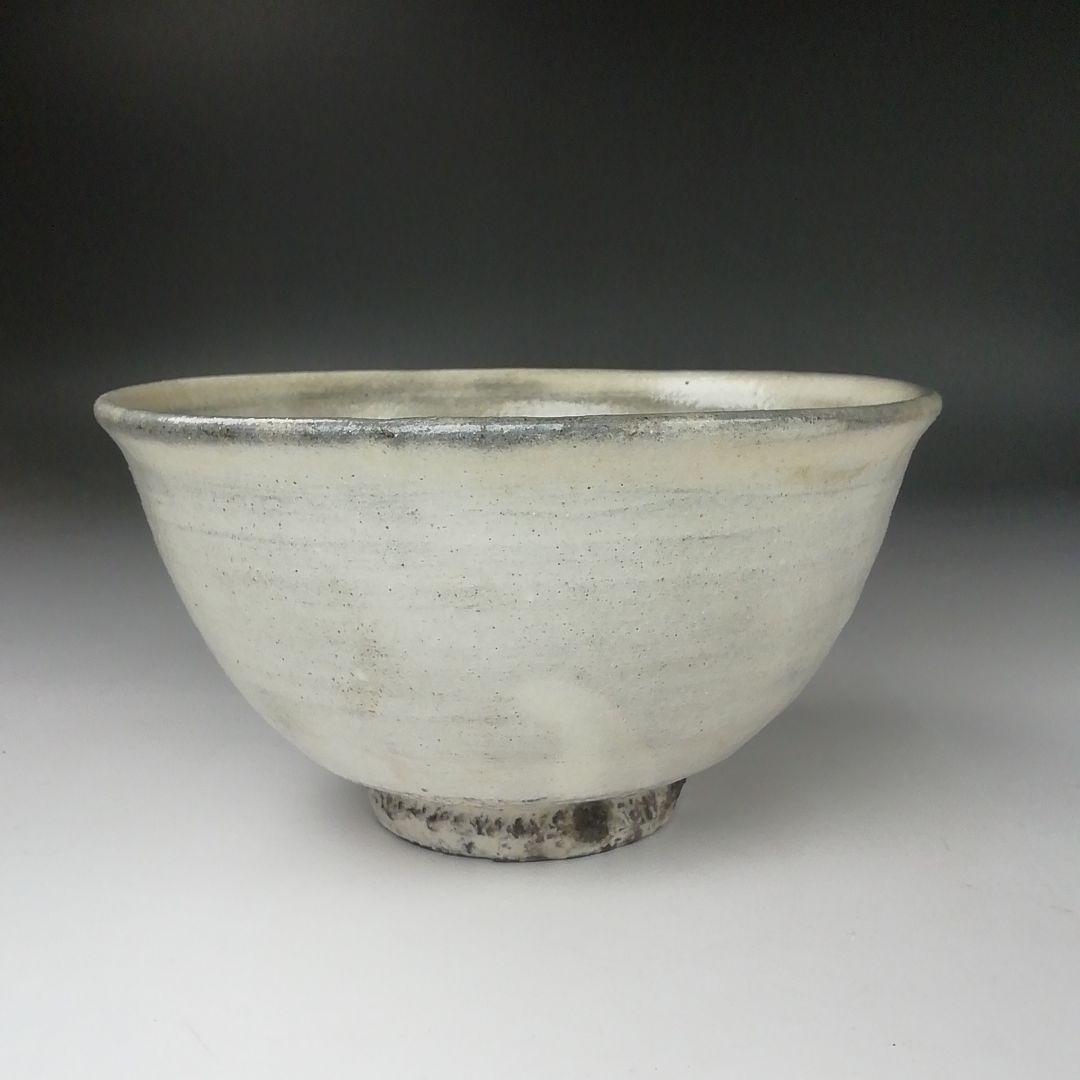 Ｔ３７０　茶碗　『越前粉引茶碗』『三好建太朗 作』　共箱　抹茶碗　茶道具