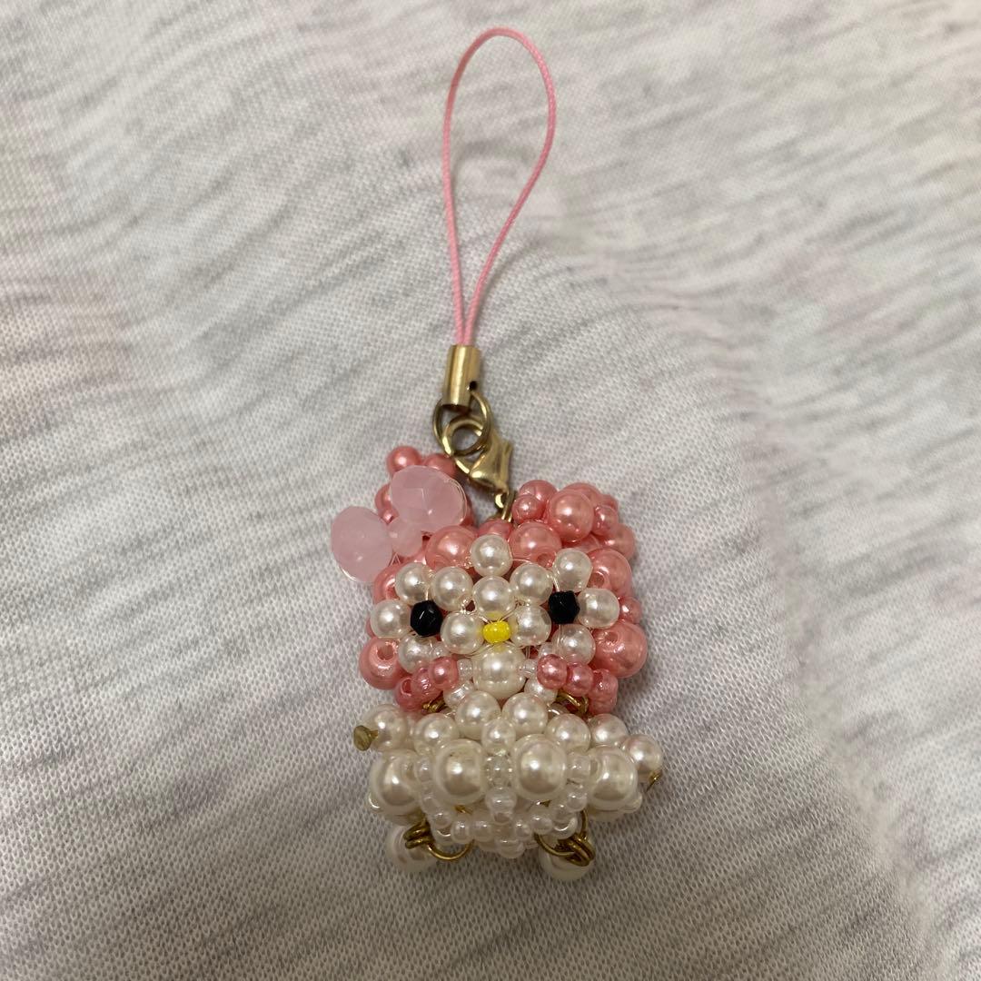 サンリオ マイメロディ ビーズ ストラップ キーホルダー