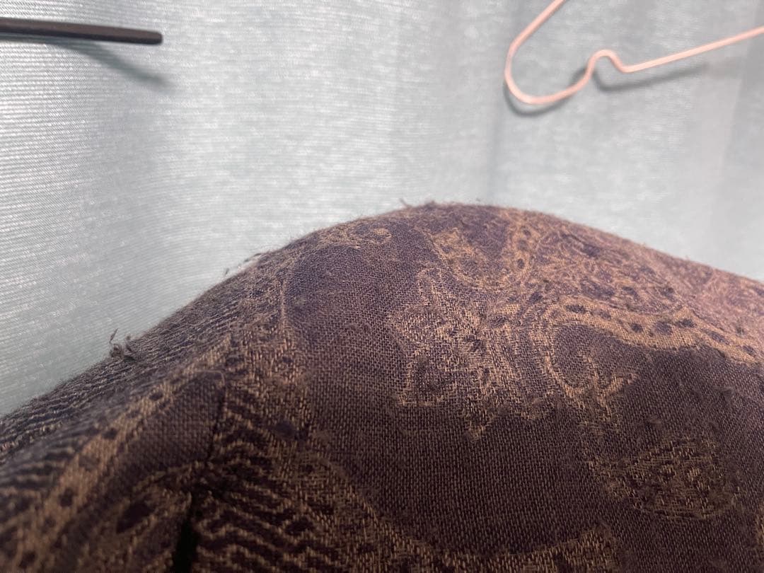 YANTOR ペイズリー柄 ダークブルー サルエルパンツ