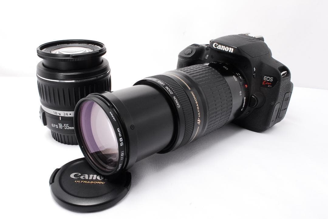 超望遠レンズ付き❣️ Canon Kiss X7i 一眼レフ　軽量　高画質