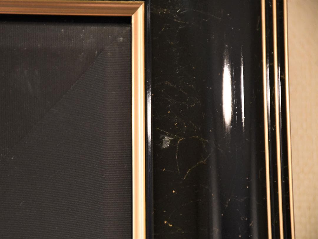 松本零士　【エメラルダス】 ピエゾグラフ キャンバス使用　直筆サイン入り　版画