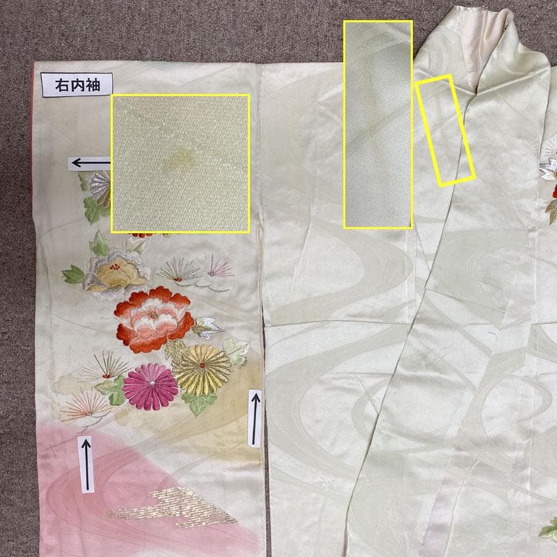 501aj80◎振袖＆袋帯 セミアンティーク 成人式 結婚式 十三参り◎