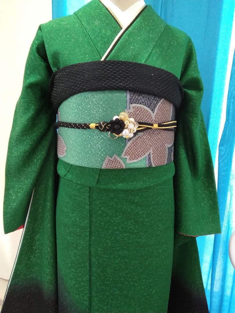 振袖フルセット、正絹振袖成人式、重ね衿、帯揚げ帯締め、全通袋帯、長襦袢