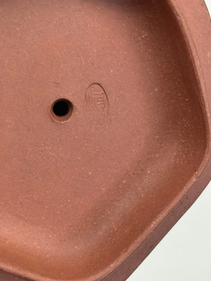 中国　宜興紫砂急須　梅段　順仙銘(陳順仙) 中国茶器　送料込み250708